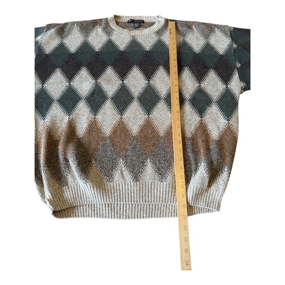 VINTAGE Liberty Sweaters Mens  XL Argyle Diamond Knit Pullover Preppy Causal USA - Picture 9 of 10